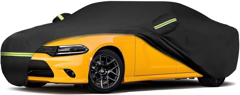 ATBKJ Waterproof Car Covers Fit for 2006-2025 Dodge Charger(Black) Custom Heavy Duty Waterproof All Weather Protection Outdoor - Image 1